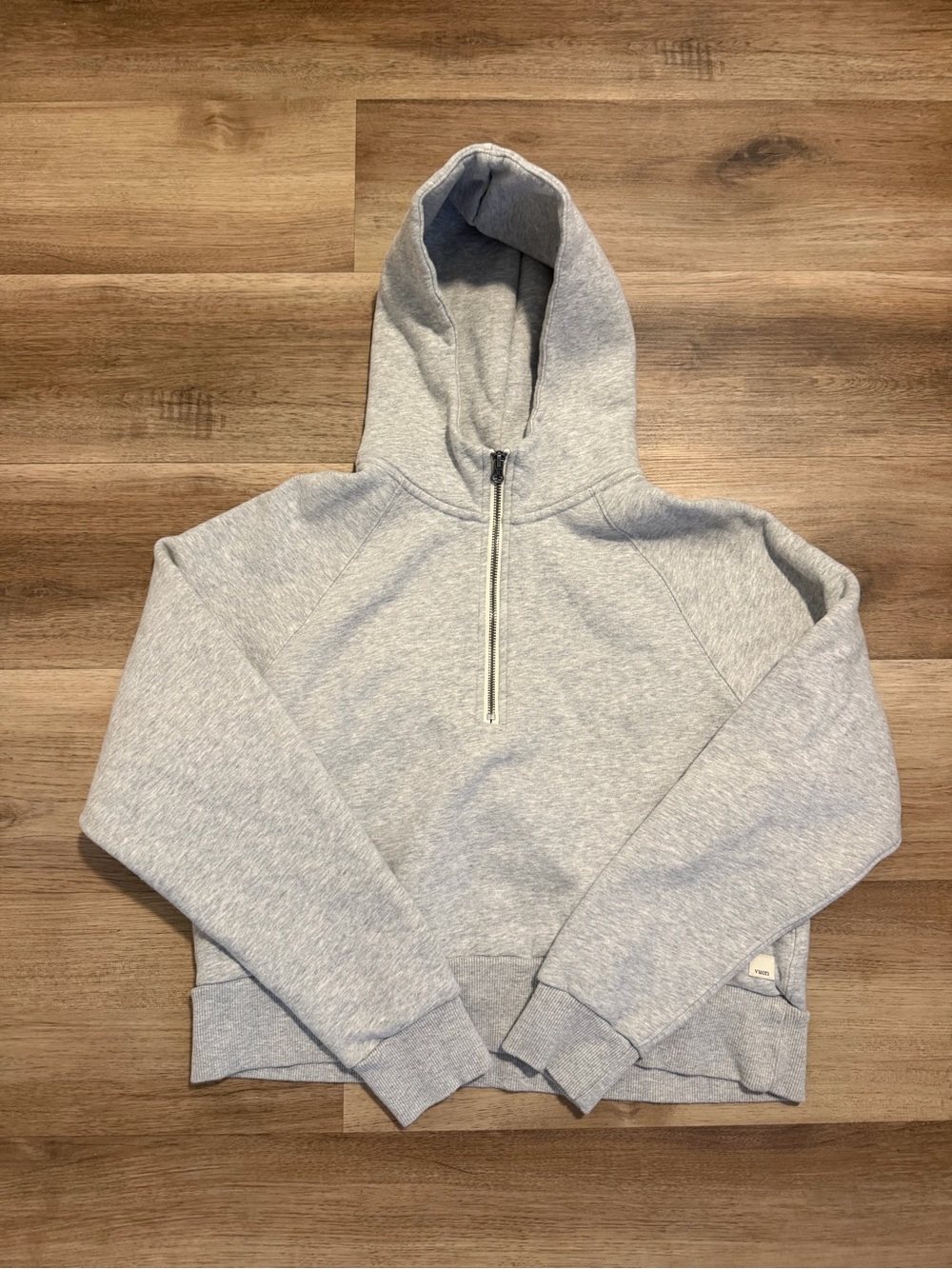 Vuori Restore Half Zip Hoodie Pullover Sweatshirt Gray Women’s Size M VW288